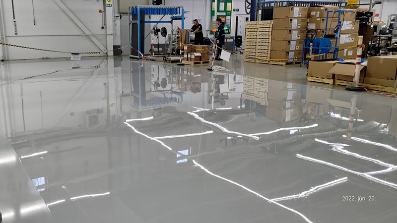 esd műgyanta padló kivitelezése